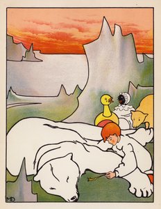 "Égett tollak az orra alatt" (színes litográfia)