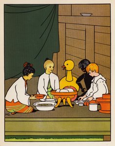 "Napközbeni rizs" (színes litográfia)