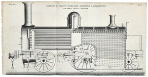 London és North Western Express Locomotive plate 138 alkotó: Mackay & Kirkwood