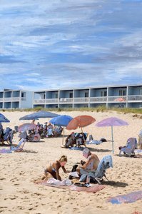Montauk, 2021 (akril festék archív pigmentnyomaton)