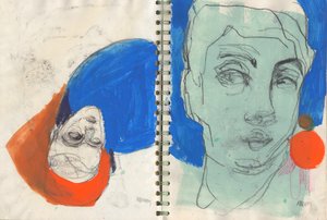 Sketchbook 30, 2025 (temperafesték, tinta, papír)