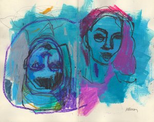 Sketchbook 36, 2025 (temperafesték, szén, papír) alkotó: Madgalena Morey