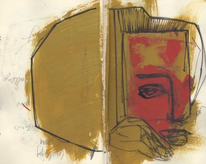 Sketchbook 38, 2025 (temperafesték, tus, ceruza, papír) alkotó: Madgalena Morey