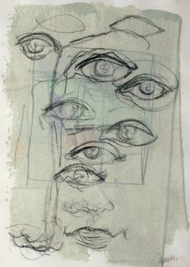 Sketchbook 41, 2025 (temperafesték, szén, papír) alkotó: Madgalena Morey