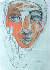 Sketchbook 47, 2025 (temperafesték, szén, papír) alkotó: Madgalena Morey