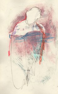 Sketchbook 7, 2024 (temperafesték, zsírkréta, ceruza, papír)