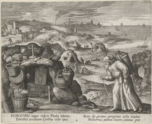 Gázai Szent Dorotty mint remete, 1600.