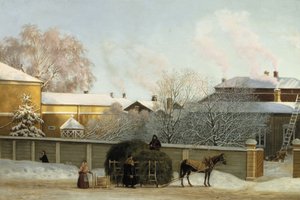 Annankatu egy hideg téli reggelen alkotó: Magnus von Wright