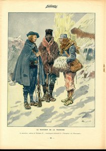 A bajonett, színekben szatirikus