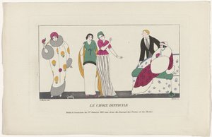 Journal des Dames et des Modes, 1913. január 1.: A nehéz választás alkotó: Maire