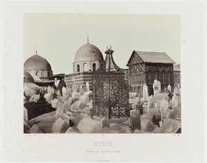 Gezicht op een begraafplaats in Damascus (Szíria/Sírcsoportok – Damaszkusz) Ókori építészet: Egyiptom, Görögország, Kis-Ázsia: Fotóalbum (sorozat címe)
