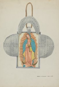 Kézzel rajzolt Guadalupe ón formában, c. 1937. alkotó: Majel G. Claflin