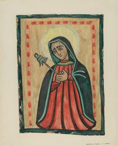Oltárkép – Fájdalmas Szűzanya Nuestra Senora de los Siete Dolores, c. 1938. alkotó: Majel G. Claflin