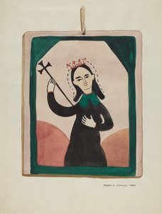 Szűz oltárkép, c. 1937. alkotó: Majel G. Claflin