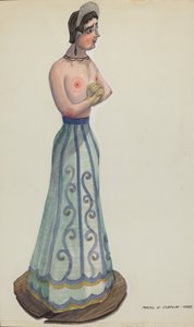 Mikulás a Nyolc Szűzből Oldalnézetből, c. 1937. alkotó: Majel G. Claflin