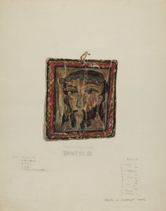 Kis Christo Head - Retablo, c. 1940. alkotó: Majel G. Claflin