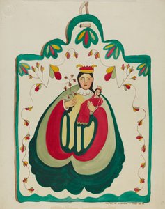 Fából készült oltárkép, Szent Antal, c. 1937.