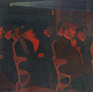 A moziban, 1915 körül (olaj, vászon)