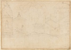 Indrajit felajánlásokat tesz: Folio a Lanka ostroma sorozatból, kb. 1725.
