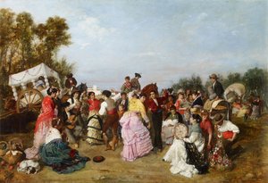 A Torrijos zarándoklaton - Cabral Aguado-Bejarano, Manuel (1827-1891) - 1883 - Olaj, vászon - 69x99 - Carmen Thyssen Múzeum, Malaga