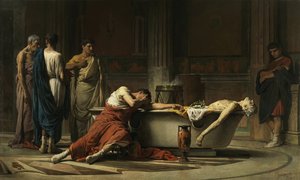 Seneca halála alkotó: Manuel Dominguez y Sanchez