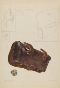Patrondoboz és golyó, c. 1937. alkotó: Manuel G. Runyan