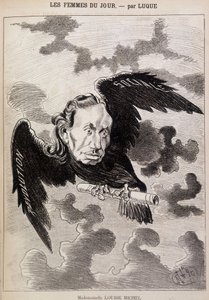 Louise Michel rajzfilm egy hollóban Luque-tól