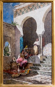 Les Belles du harem (olaj, tábla) alkotó: Marc-Alfred Chataud