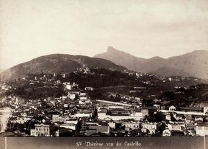 Santa Teresa kilátása Brazíliában, 1880-90 körül (f/w fotó)