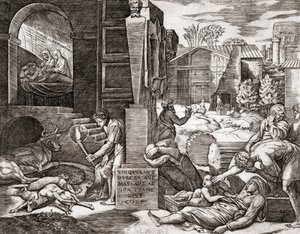 A pestis (metszet) alkotó: Marcantonio (after) Raimondi