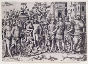 A Triumph (metszet) alkotó: Marcantonio Raimondi