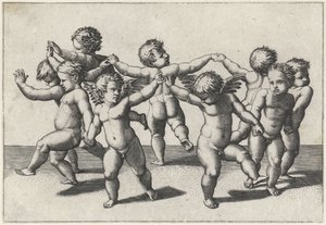 Tánc putti alkotó: Marcantonio Raimondi