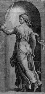 Igazságszolgáltatás alkotó: Marcantonio Raimondi