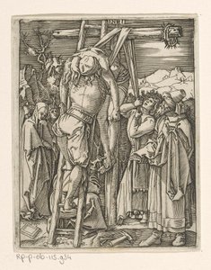 Keresztvétel Krisztus szenvedése (sorozat címe) alkotó: Marcantonio Raimondi