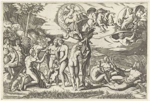 Párizs ítélete alkotó: Marcantonio Raimondi