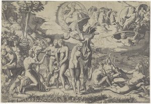 Párizs ítélete alkotó: Marcantonio Raimondi