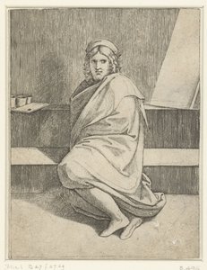 Raphael festő portréja alkotó: Marcantonio Raimondi