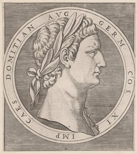 A római nagyszerűség tükre: Domitianus, A tizenkét császárból, kb. 1500-1534., kb. 1500-1534. alkotó: Marcantonio Raimondi