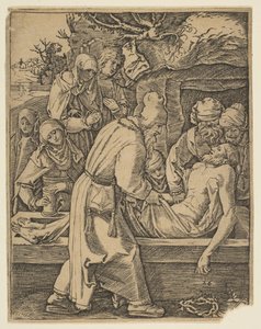 The Deposition, A kis passió másolatából.n.d. alkotó: Marcantonio Raimondi