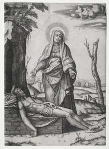 A Pieta. alkotó: Marcantonio Raimondi