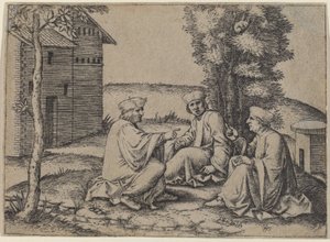 A három orvos alkotó: Marcantonio Raimondi