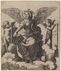 Költészet alkotó: Marcantonio Raimondi after Raphael