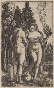 Férfi és nő egy labdával alkotó: Marcantonio Raimondi possibly after Francesco Francia