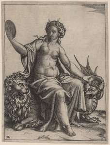 Óvatosság alkotó: Marcantonio Raimondi possibly after Raphael