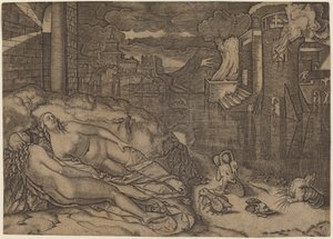 Raphael álma alkotó: Marcantonio Raimondi possibly after Raphael