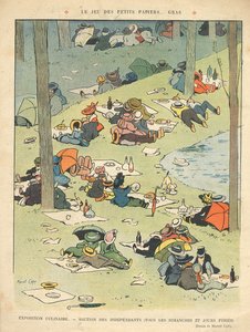 Konyhaművészeti kiállítás – Salon des Independants (minden vasárnap és ünnepnapon) a „Le Rire” hátlapjáról, 1910. május 28.
