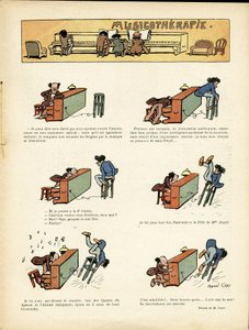 Illusztráció: Marcel Capy (1865-1941) a Le Rire-ben, 2012.03.30. - Zeneterápia - Zene, zongora alkotó: Marcel Amable O.L. Capy