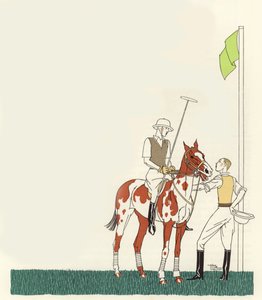 Polo (színes litográfia) alkotó: Marcel Jacques Hemjik