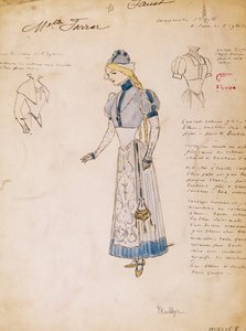 Margherita, Faust jelmezvázlata Charles Gounodtól, Multzer készítette