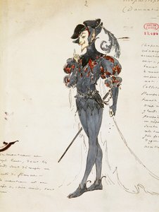 Mephistopheles, Marcel Multzer (1866-1937) jelmezvázlata Faust elkárhozása, Hector Berlioz (1803-1869) számára.